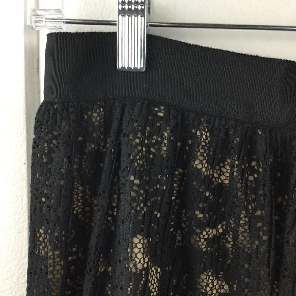Rachel Rachel Roy Black Lace A-line Skirt - 6‎